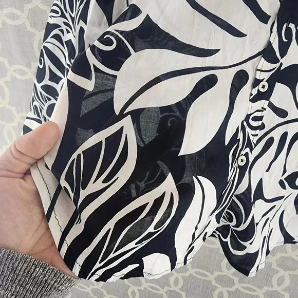 Talbots Cotton Floral Button Up Women's Shirt XS -7415b - Picture 6 of 9